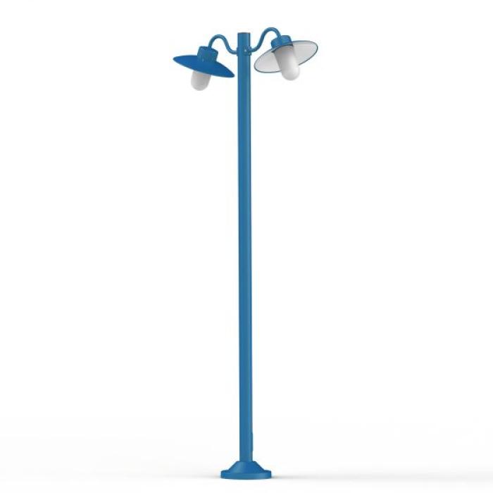 Mattglas azurblau matt
